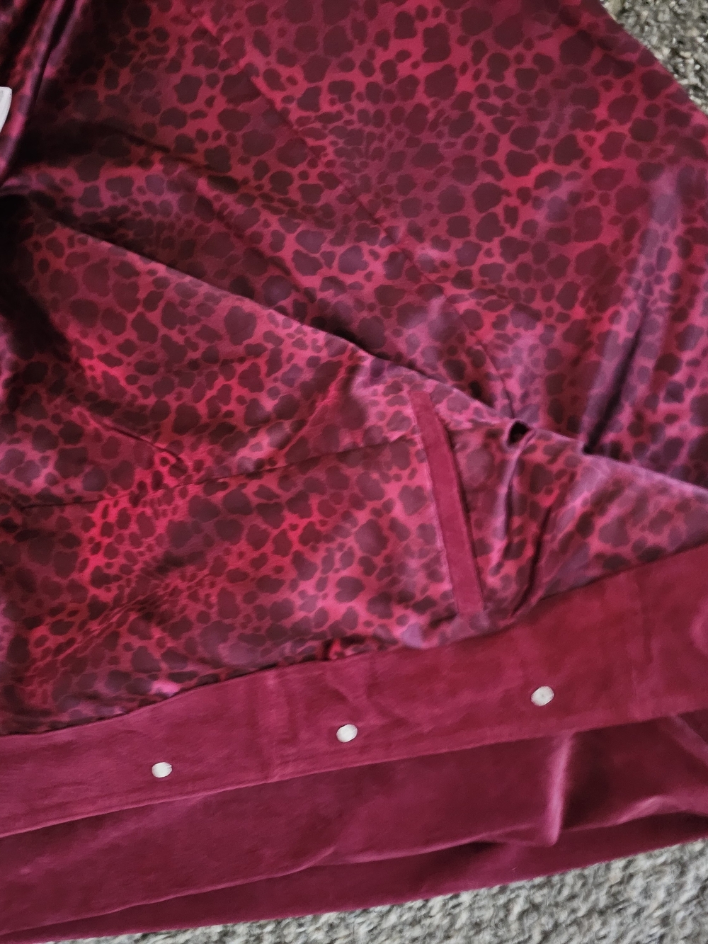 DENNIS BASSO Women’s Suede Leather Button-Up Jacket in Deep Magenta NWT 3x - Picture 6 of 7